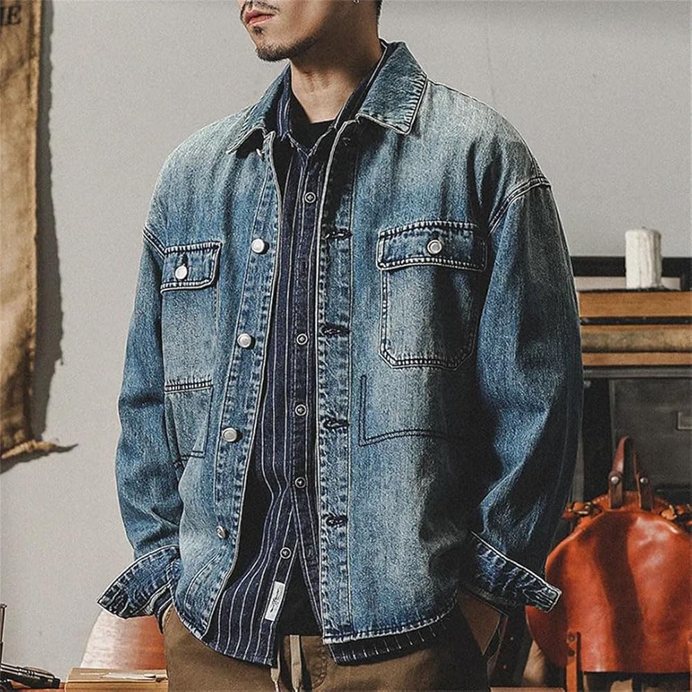 【即完】 Ameri VINTAGE DENIM WORK LONG COAT Ameri（アメリ）の「DENIM WORK LONG COAT（デニムジャケット